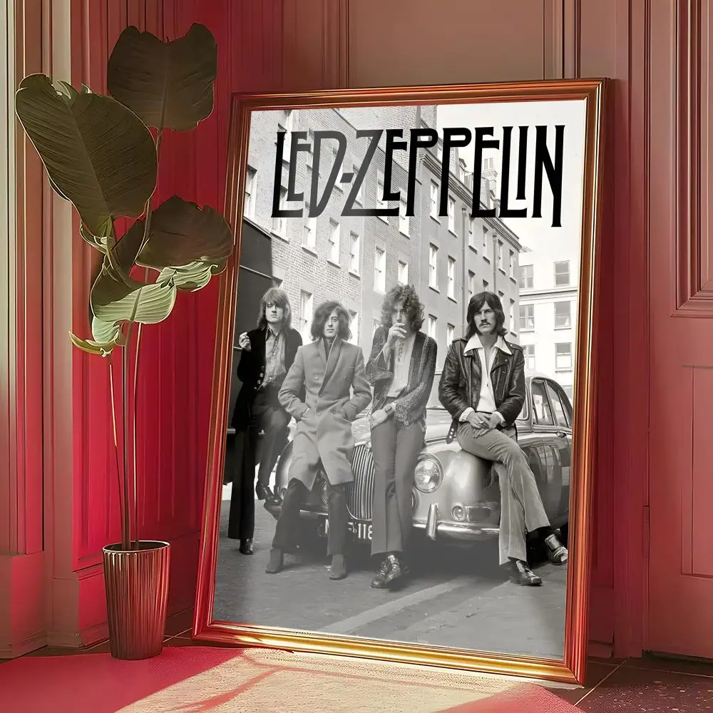 Plakat Led Zeppelin - rockowa legenda Czarny11