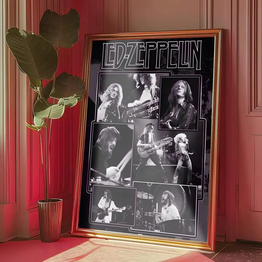 Plakat Led Zeppelin – rockowa legenda Czarny2