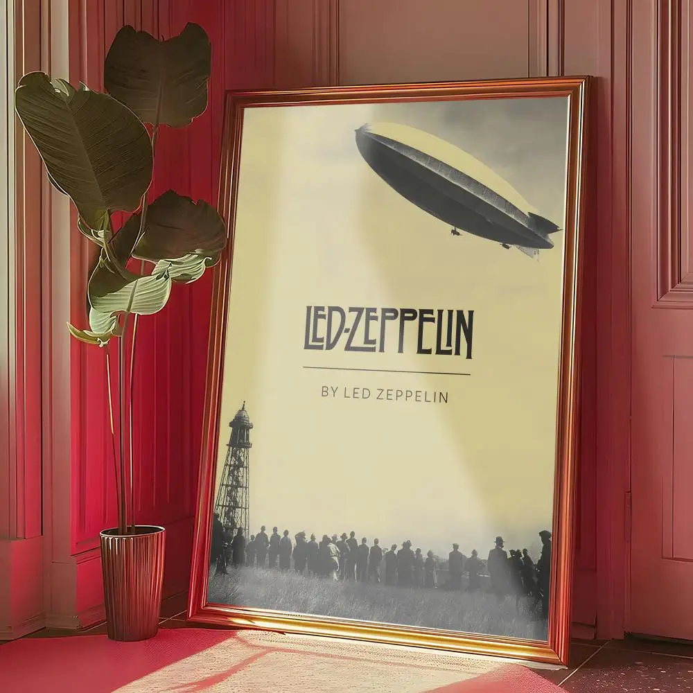Plakat Led Zeppelin – rockowa legenda Czarny3