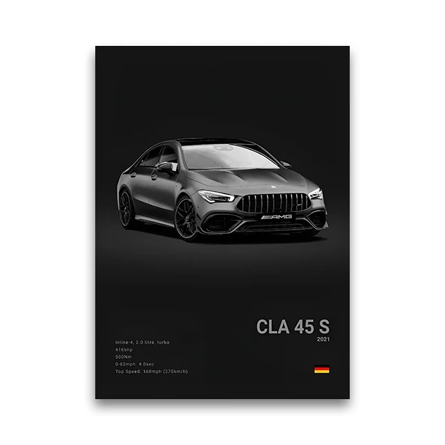 Legendarne samochody - plakat motoryzacyjny Wzór 6