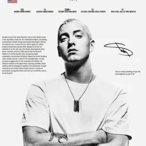 Plakat z legendami rapu Tupac i Biggie Burgundia