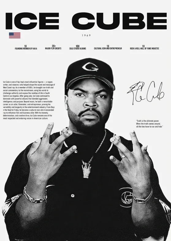 Plakat z legendami rapu Tupac i Biggie Fioletowy