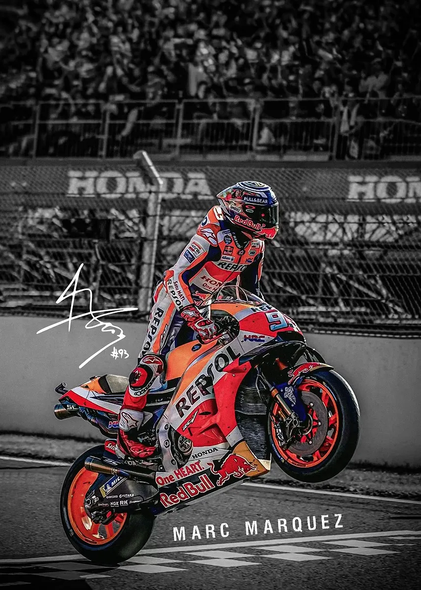 Plakat legendy sportów motorowych Wzór 4