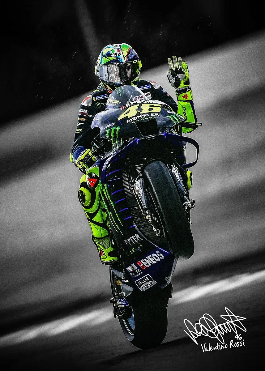 Plakat legendy sportów motorowych Wzór 6