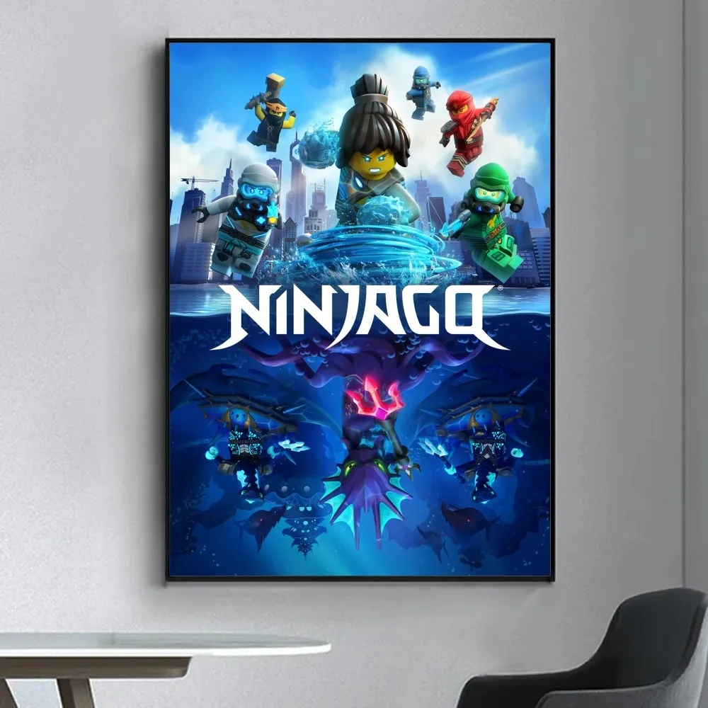 Lego Ninjago - plakat do pokoju dziecięcego Czarny