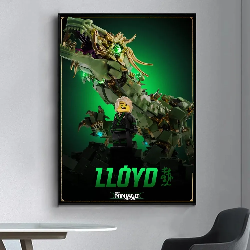 Lego Ninjago - plakat do pokoju dziecięcego Fioletowy