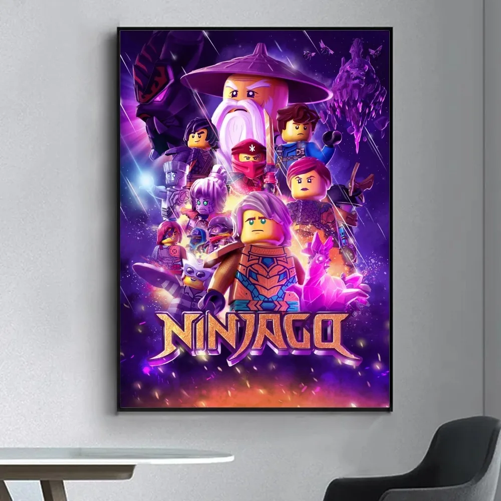 Lego Ninjago - plakat do pokoju dziecięcego Niebieski