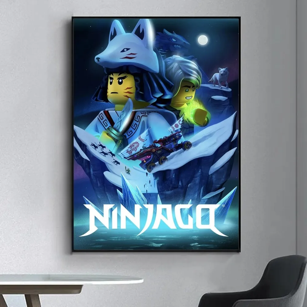 Lego Ninjago - plakat do pokoju dziecięcego Różowy