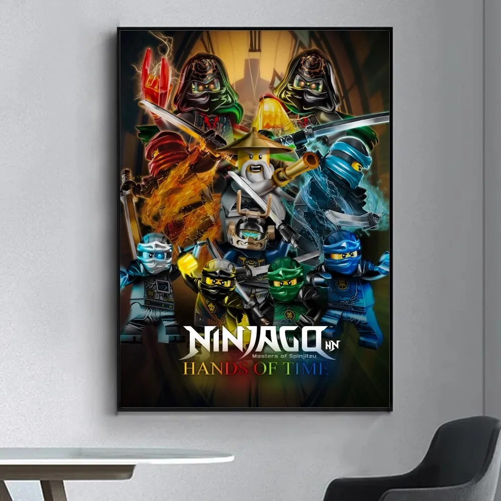 Lego Ninjago - plakat do pokoju dziecięcego Srebrny