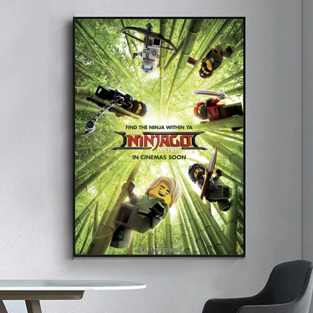 Lego Ninjago - plakat do pokoju dziecięcego Szary