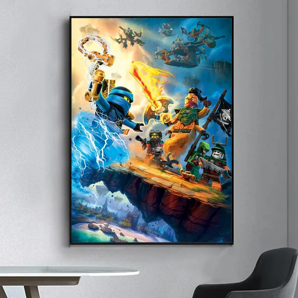 Lego Ninjago - plakat do pokoju dziecięcego Zielony