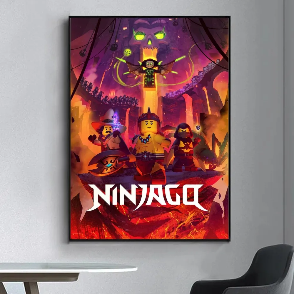 Lego Ninjago - plakat do pokoju dziecięcego Złoto