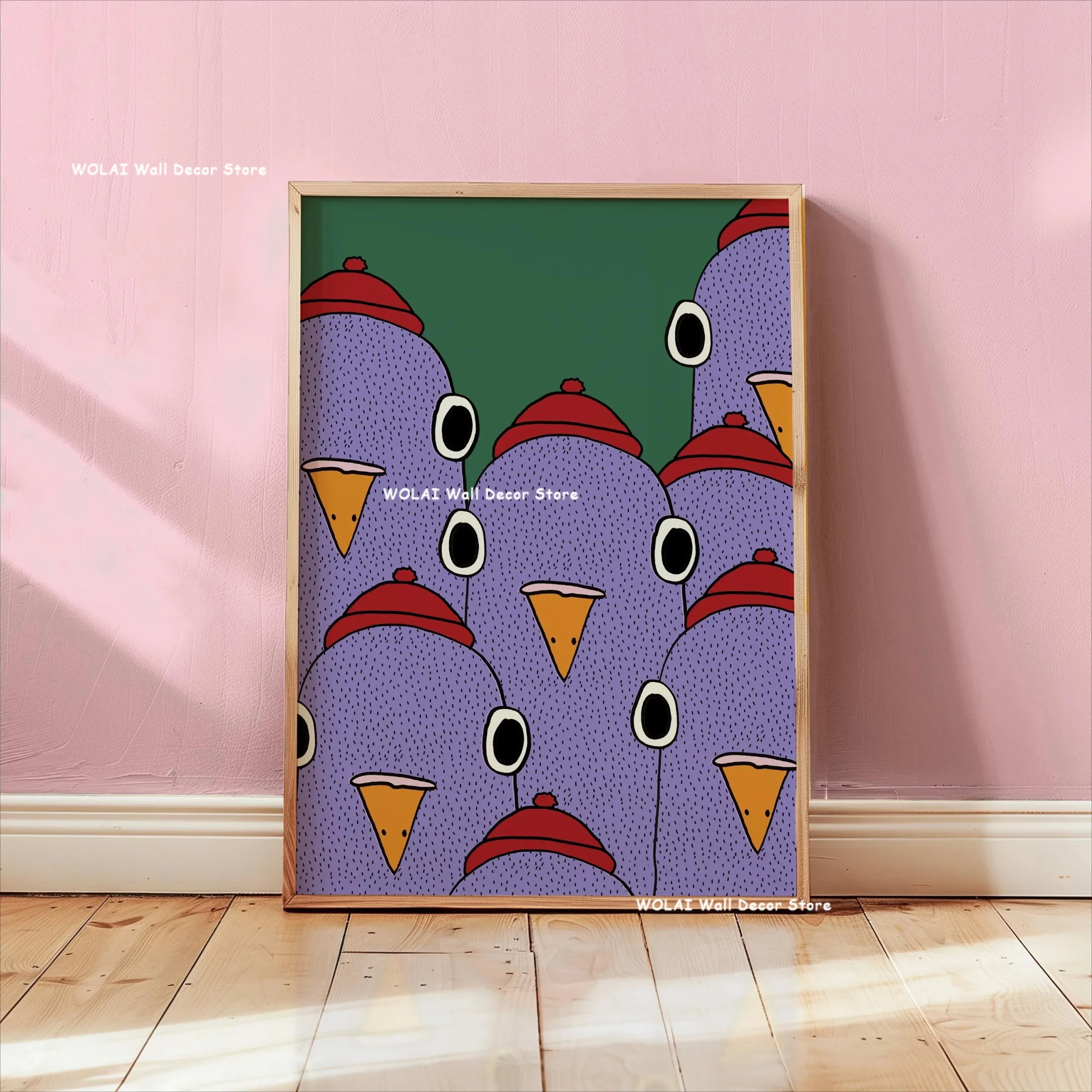 Plakat leniwy kot - zabawna ilustracja retro Wzór 5