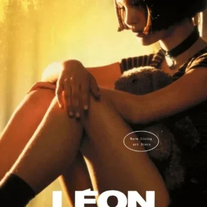 Plakat film Leon Zawodowiec vintage żółty