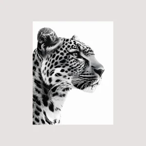 Plakat Leopard Cheetah abstrakcja retro Wzór 1