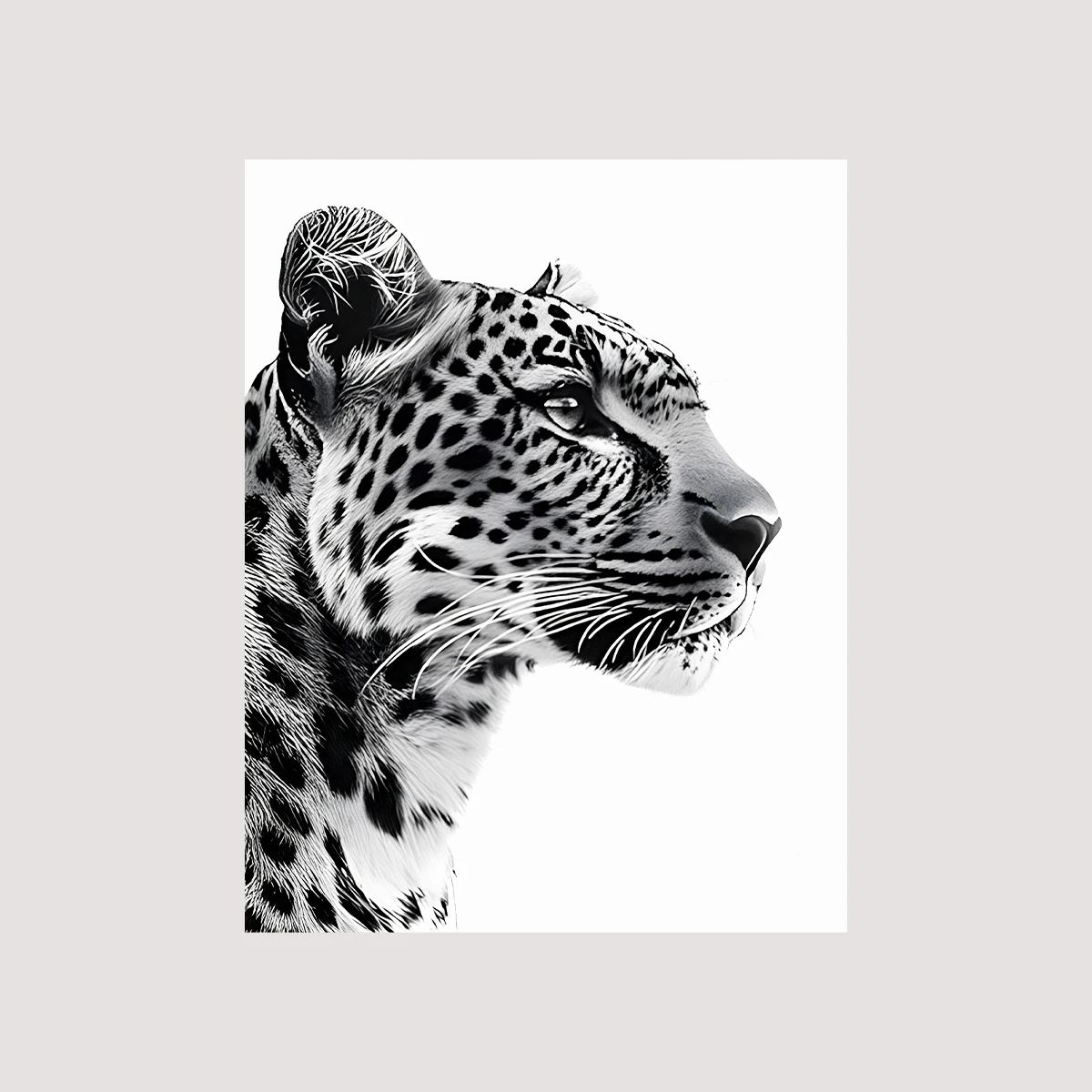Plakat Leopard Cheetah abstrakcja retro Wzór 1