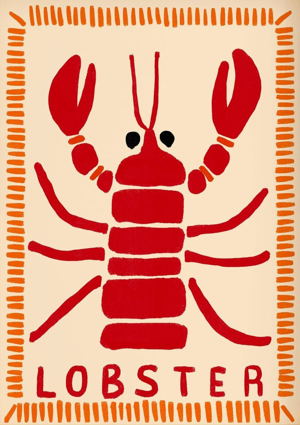 Plakat Letnia Plaża Muszle Preppy Ciemny szary