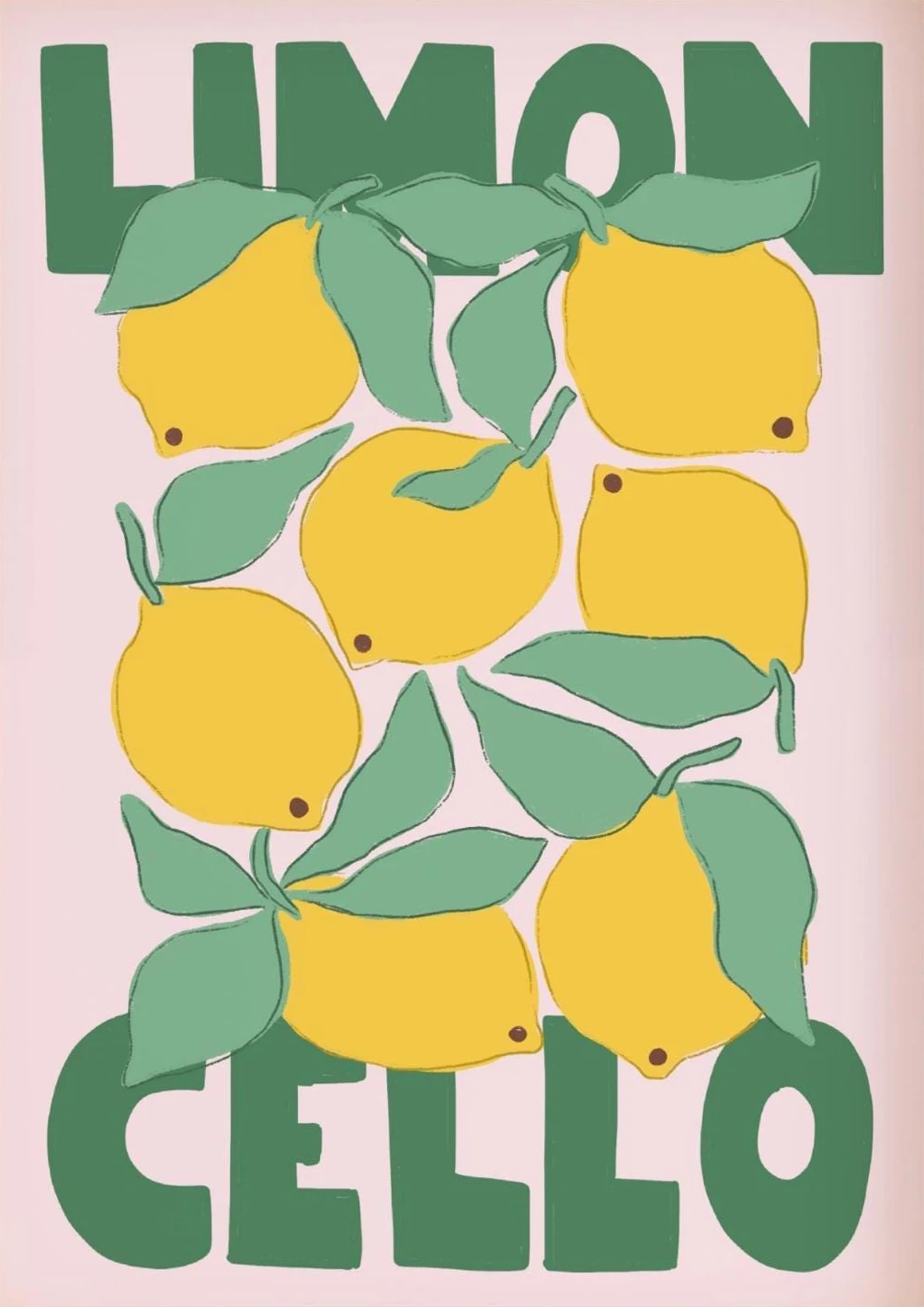 Plakat Letnia Plaża Muszle Preppy Jasny