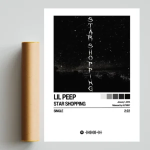 Plakat z albumem Lil Peep Wzór 1