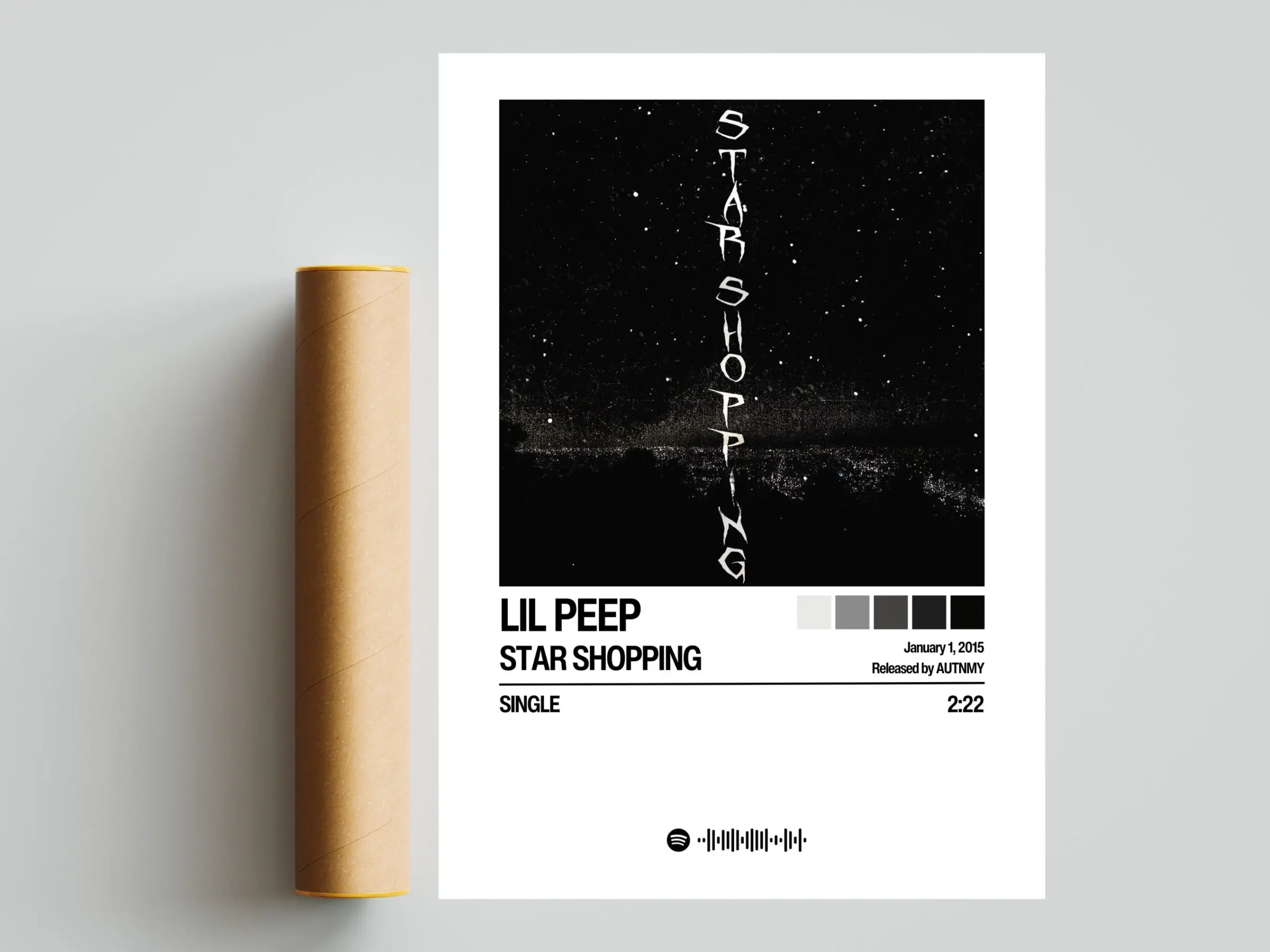 Plakat z albumem Lil Peep Wzór 1