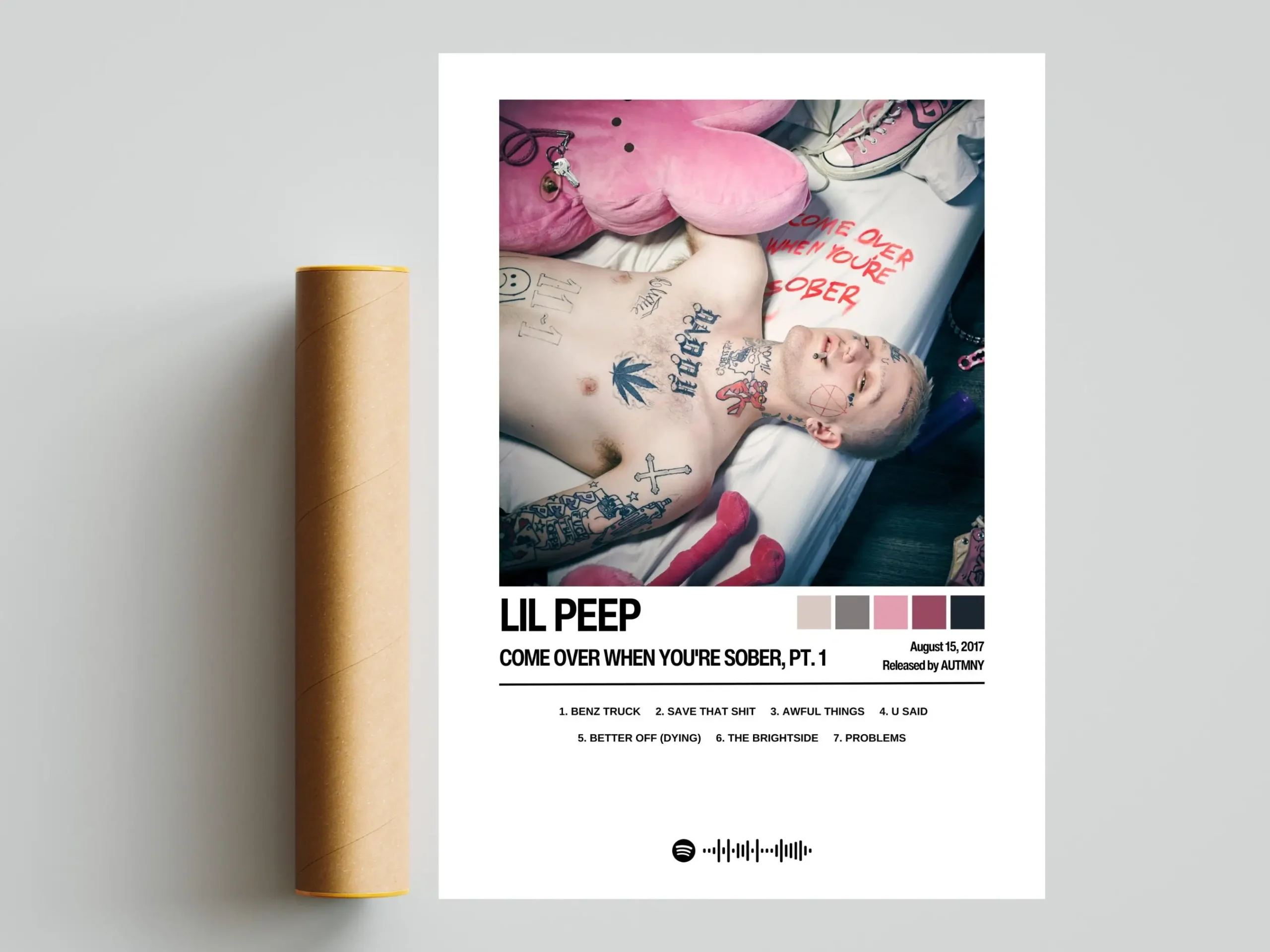 Plakat z albumem Lil Peep Wzór 5