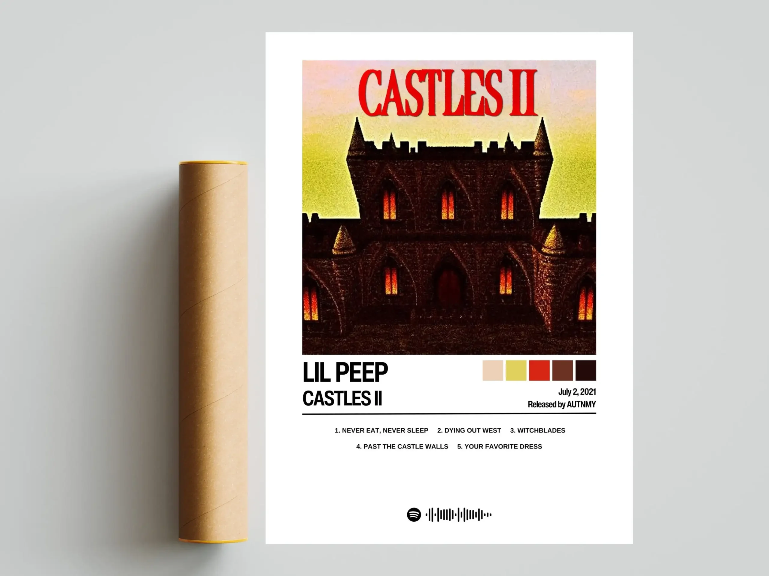 Plakat z albumem Lil Peep Wzór 7