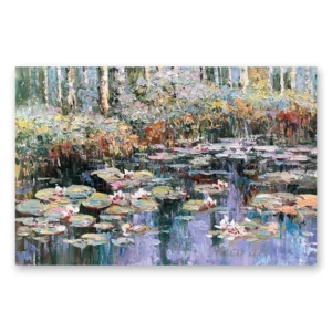 Plakat Lilie wodne Moneta Unframe mico65 (9)f