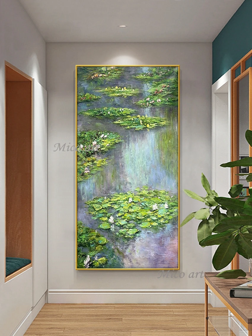 Plakat Lilie wodne Moneta Unframe mico65 (9)g
