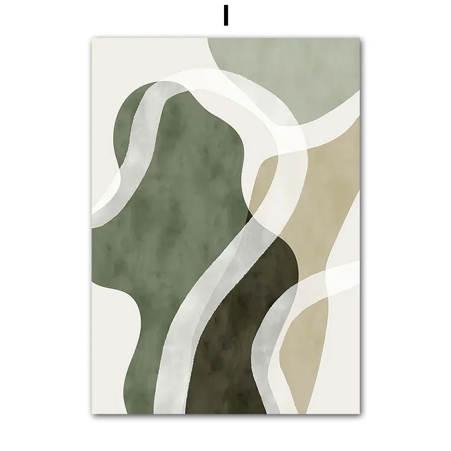 Plakat liście eukaliptusa minimalistyczny Wzór 4