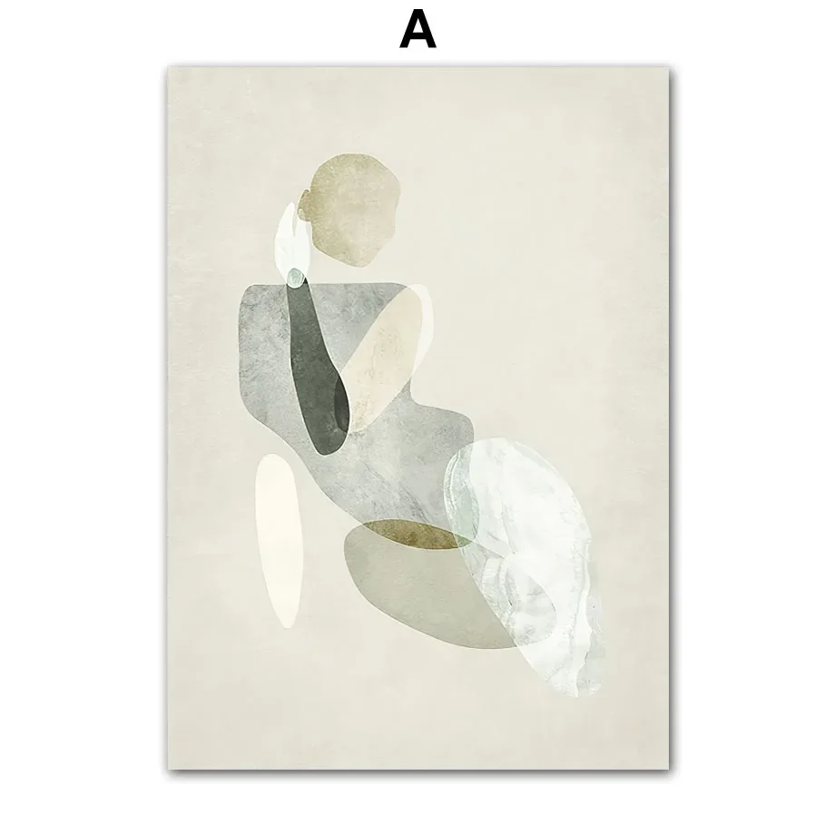 Plakat liście eukaliptusa minimalistyczny Wzór 5