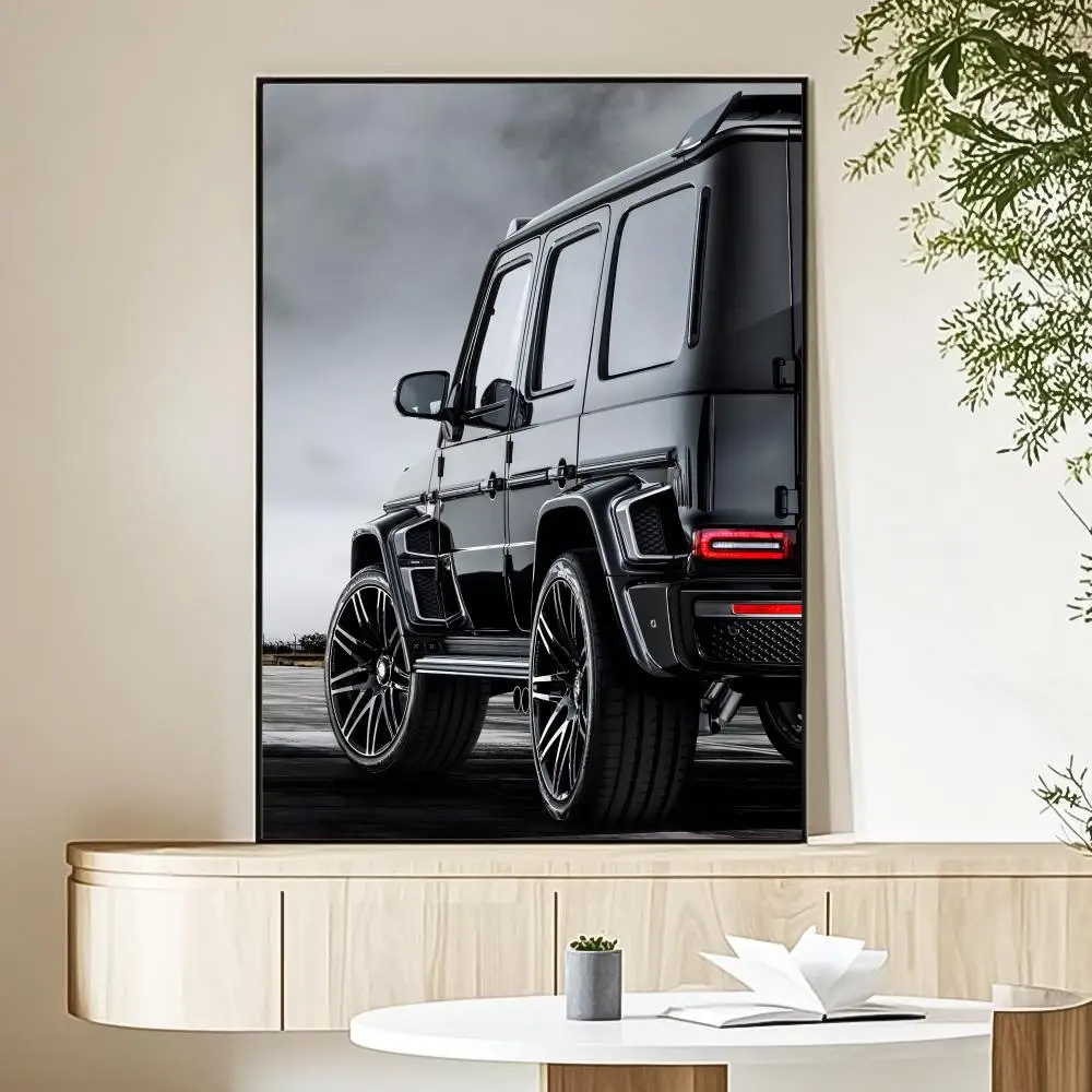 Plakat Luksusowe Auta - czarno-biała motoryzacja Black1