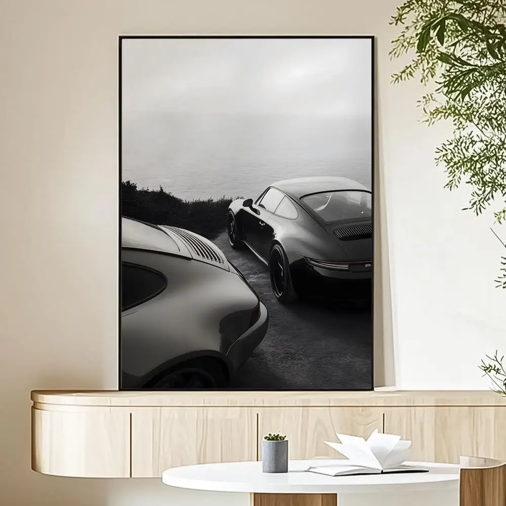 Plakat Luksusowe Auta - czarno-biała motoryzacja Black10