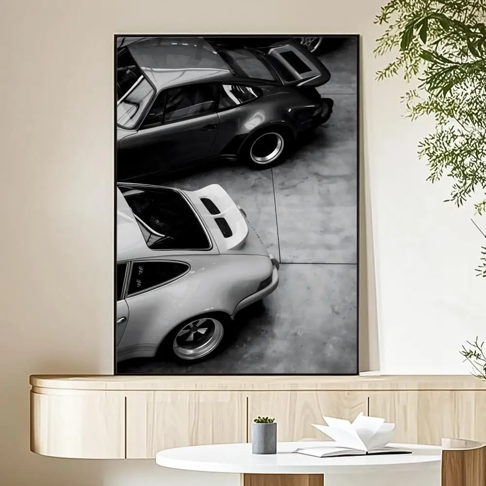 Plakat Luksusowe Auta - czarno-biała motoryzacja Black8
