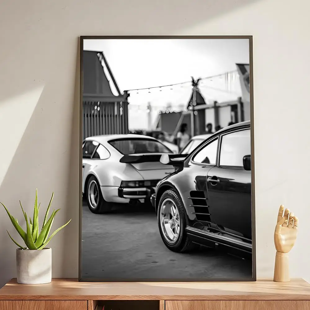 Plakat Luksusowe Auto Czarno-Białe Black3