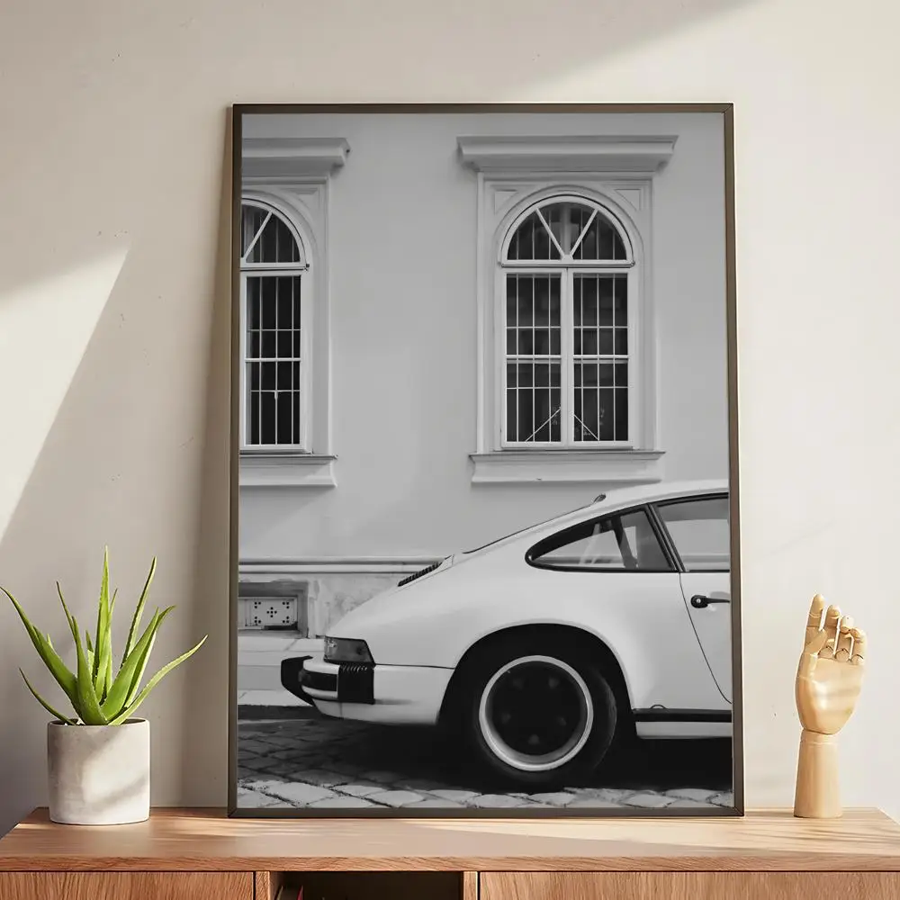 Plakat Luksusowe Auto Czarno-Białe Black4