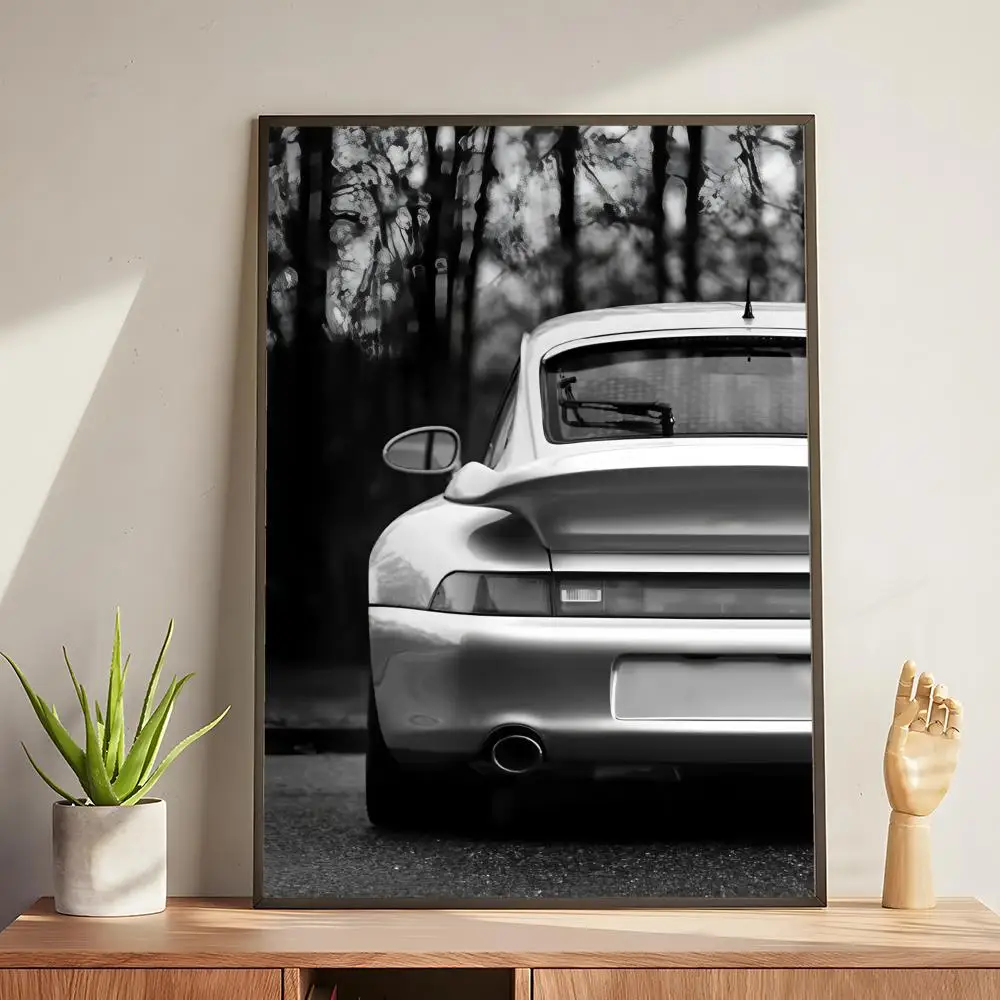 Plakat Luksusowe Auto Czarno-Białe Black6