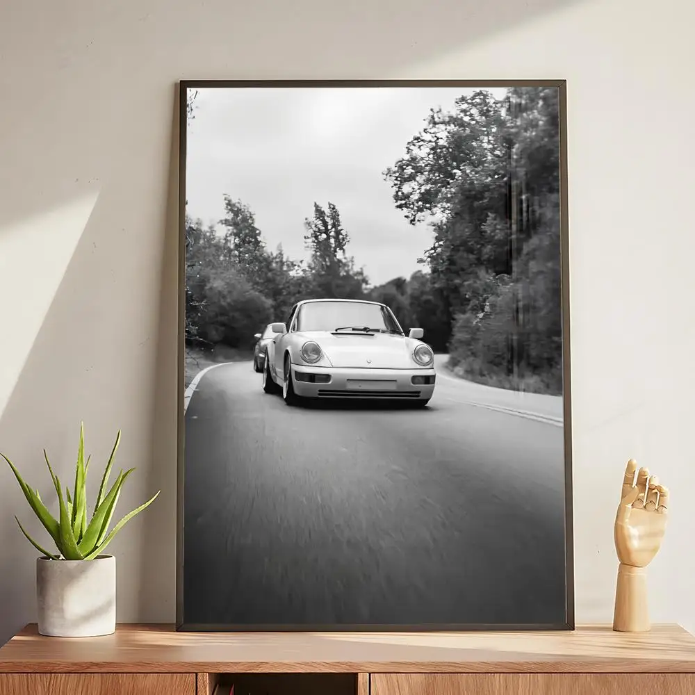 Plakat Luksusowe Auto Czarno-Białe Black8