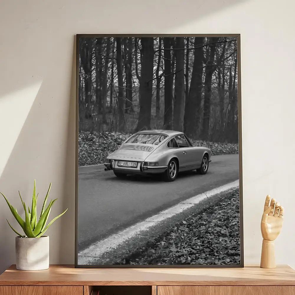 Plakat Luksusowe Auto Czarno-Białe Black9