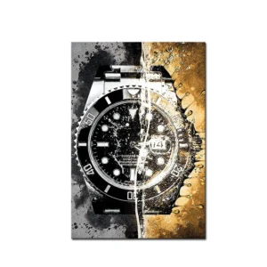 Luksusowy zegarek pop art graffiti Czerwony