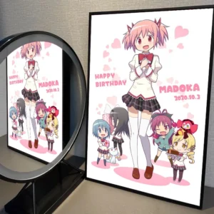Plakat Madoka Magica - grafika anime Wzór 1