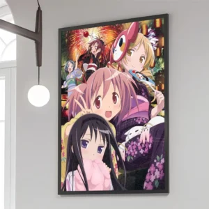 Madoka Magica - plakat anime Czarny