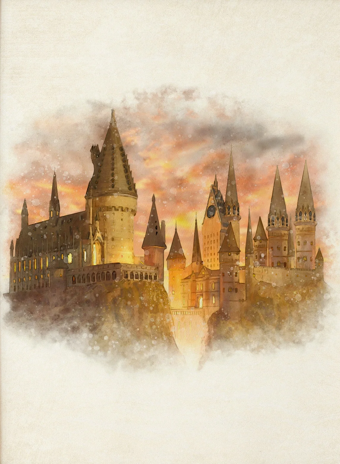 Plakat z magiczną szkołą czarodziejów Wzór 12