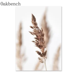 Plakat magnolia i beżowy dmuchawiec Cytrynowy żółty