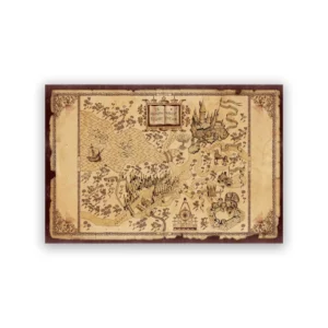 Plakat Mapa Huncwotów Magiczny Świat Zielony