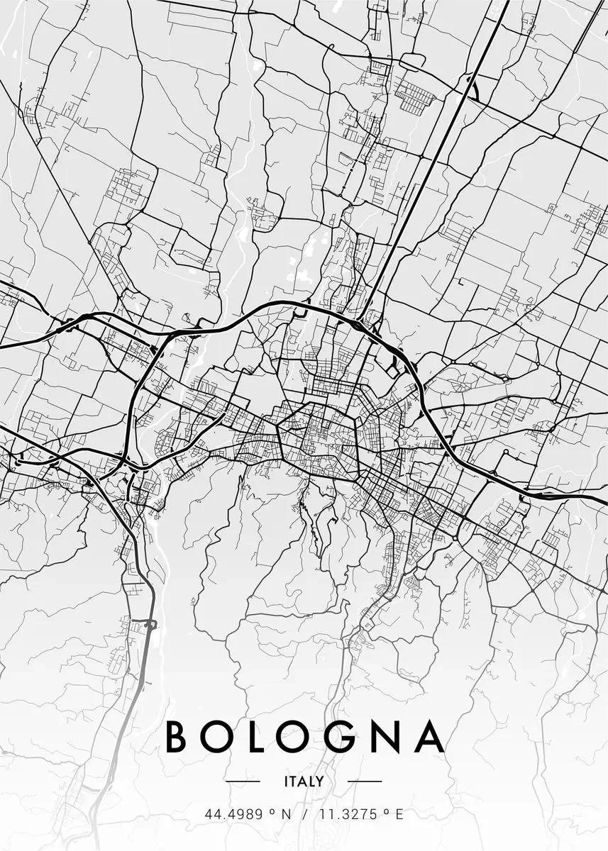 Plakat z mapą miasta - Paryż, Nowy Jork Wzór 8