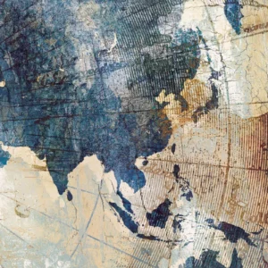 Abstrakcyjna mapa świata Czerwony