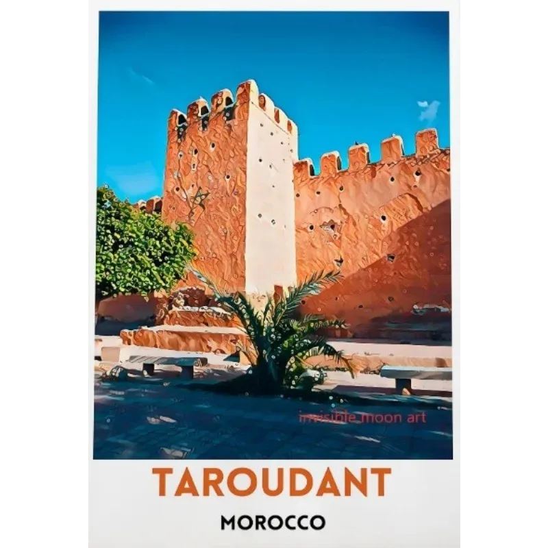 Plakat Maroko Casablanca Marrakesz Podróże Wzór 1
