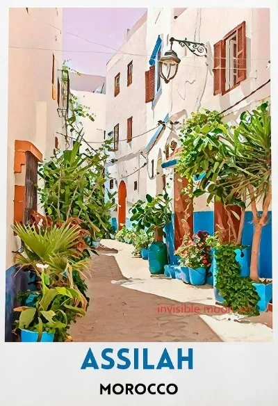 Plakat Maroko Casablanca Marrakesz Podróże Wzór 11