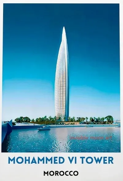 Plakat Maroko Casablanca Marrakesz Podróże Wzór 4