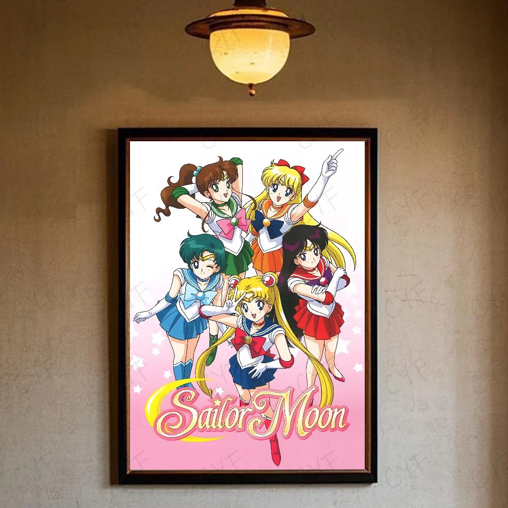 Marynarz i Księżyc - plakat dekoracyjny Czarny